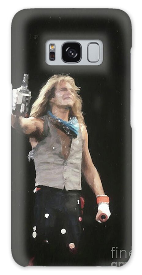 Heavy Metal Galaxy Case featuring the painting Van Halen David Lee Roth Painting by Concert Photos