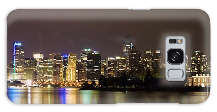 Vancouver Galaxy Case featuring the photograph Vancouver by Night by Louise Magno