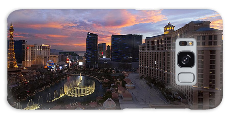 Vegas By Night Galaxy Case featuring the photograph Vegas by Night by Chad Dutson