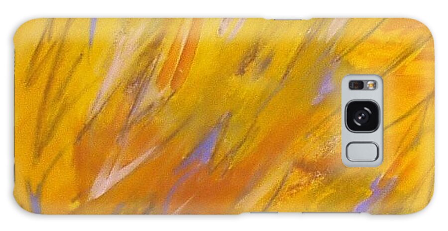 Gold Yellow Galaxy Case featuring the painting Veld by Pilbri Britta Neumaerker