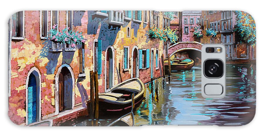Venice Galaxy Case featuring the painting Venezia Tutta Rosa by Guido Borelli
