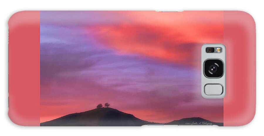 Two Trees Galaxy Case featuring the photograph Ventura CA Two Trees at Sunset by John A Rodriguez