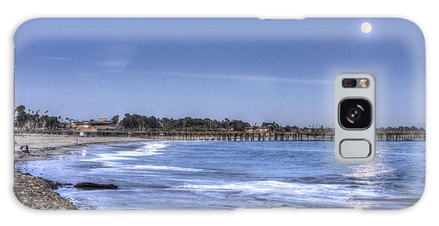 Ventura Galaxy S8 Case featuring the photograph Ventura Pier Moonrise by Joe Palermo