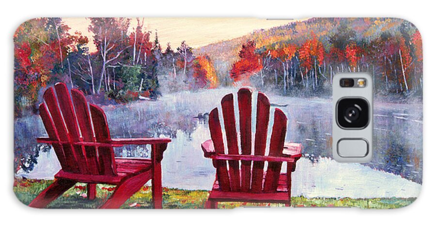 Landscape Galaxy Case featuring the painting Vermont Romance by David Lloyd Glover