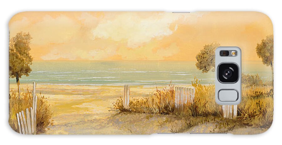 Beach Galaxy Case featuring the painting Verso La Spiaggia by Guido Borelli