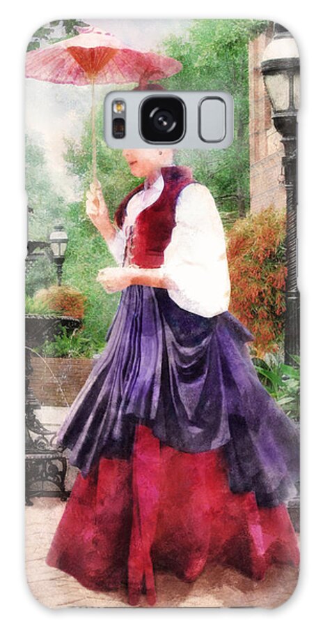 Lady Galaxy S8 Case featuring the digital art Victorian Lady by Frances Miller
