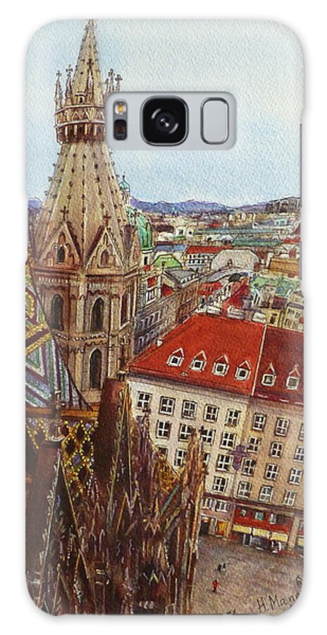 Vienna Galaxy Case featuring the painting Vienna by Henrieta Maneva