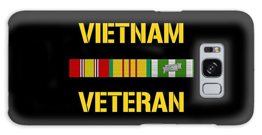 Vietnam Veteran Galaxy Case featuring the digital art Vietnam Veteran Ribbon Bar by War Is Hell Store