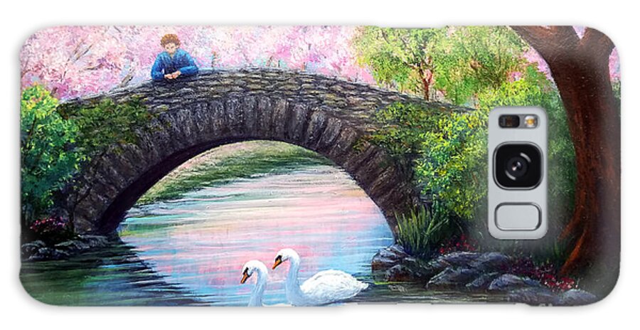 View Galaxy Case featuring the painting View from the Bridge by Sarah Irland