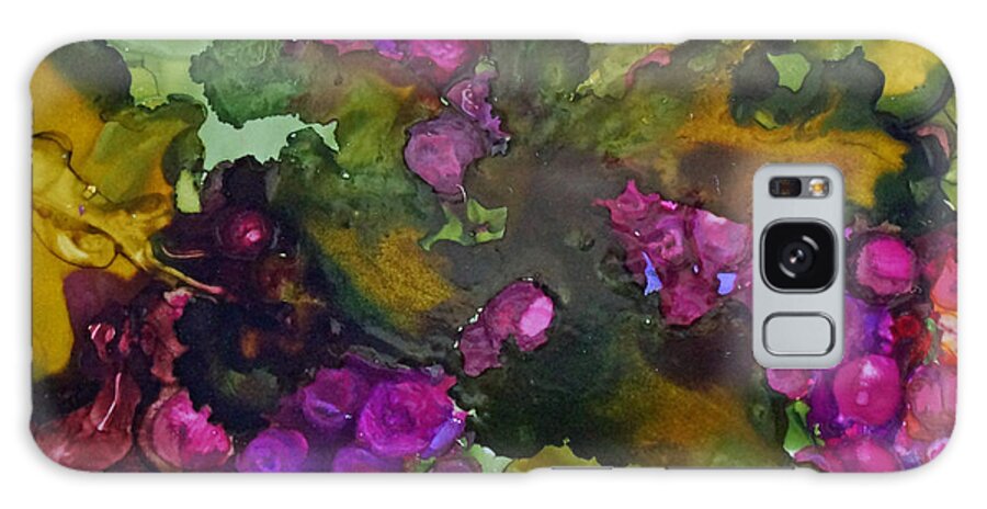 Alcohol Inks Galaxy Case featuring the painting Vines of Grapes by Jo Smoley