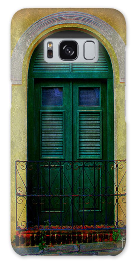 Door Galaxy Case featuring the photograph Vintage Arched Door by Perry Webster