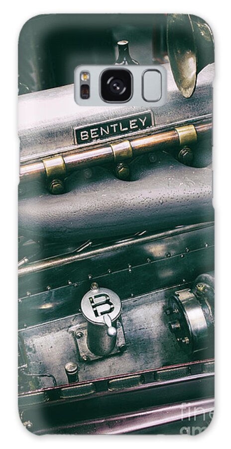 Vintage Galaxy Case featuring the photograph Vintage Bentley Engine by Tim Gainey