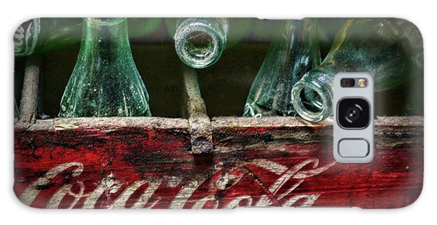 Coke Galaxy Case featuring the photograph Vintage Coca Cola Bottles very dusty by Paul Ward