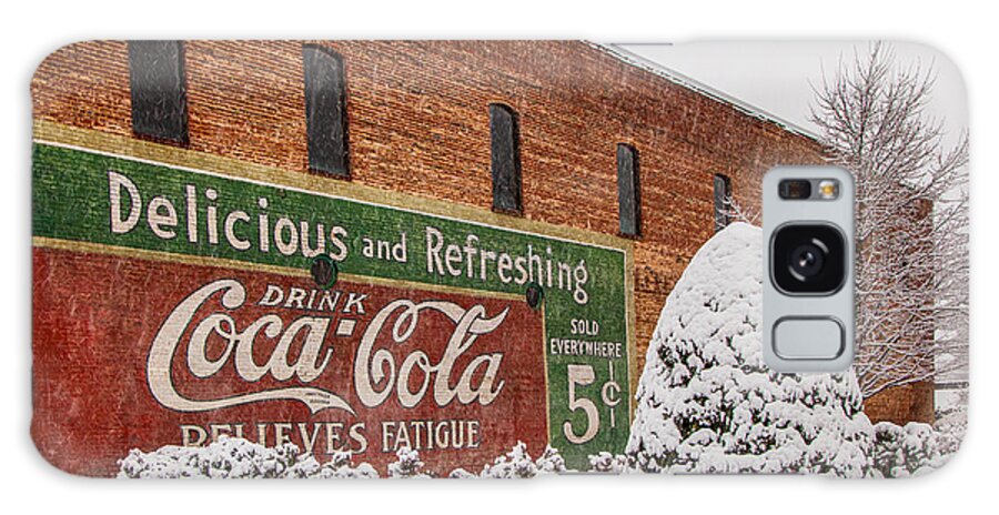 Red Galaxy S8 Case featuring the photograph Vintage Coca Cola Sign New Albany Mississippi by T Lowry Wilson