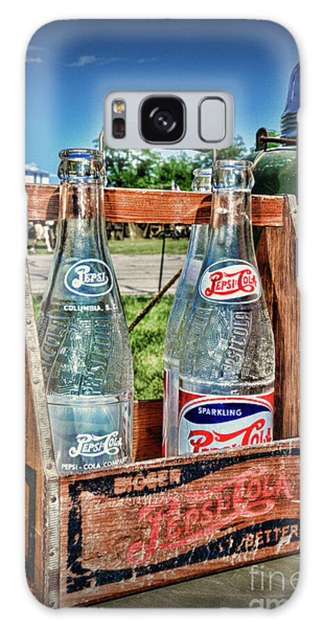 Paul Ward Galaxy Case featuring the photograph Vintage Double Dot Wooded Pepsi Carrier by Paul Ward