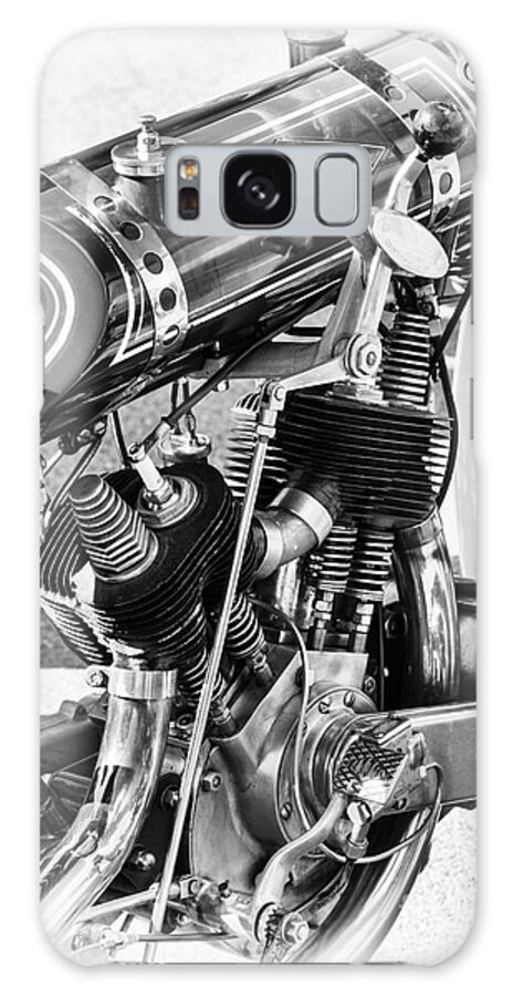 Nut Motorcycle Galaxy Case featuring the photograph Vintage NUT Motorcycle by Tim Gainey
