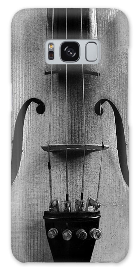 Violin Galaxy Case featuring the photograph Violin # 2 BW by Jim Mathis