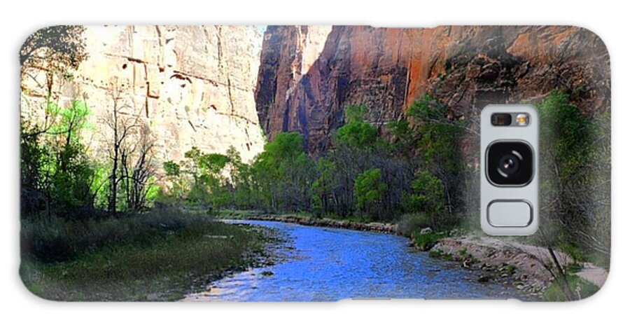Zion Galaxy Case featuring the photograph Virgin River morning by Jeff Hubbard
