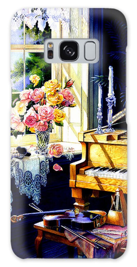 Flowers Galaxy Case featuring the painting Virginia Waltz by Hanne Lore Koehler