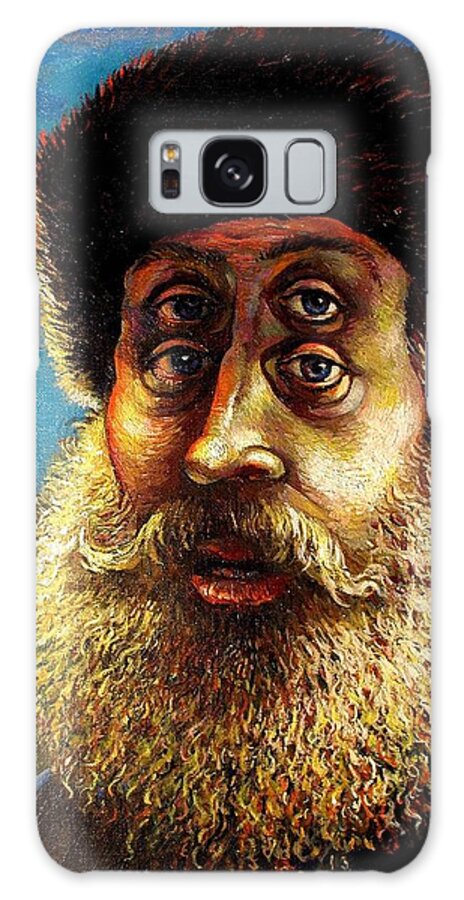  Galaxy Case featuring the painting Visionary Mystical Artist by Ari Roussimoff