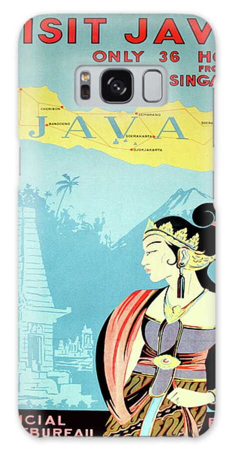 Visit Galaxy Case featuring the digital art Visit Java, traditional woman by Long Shot