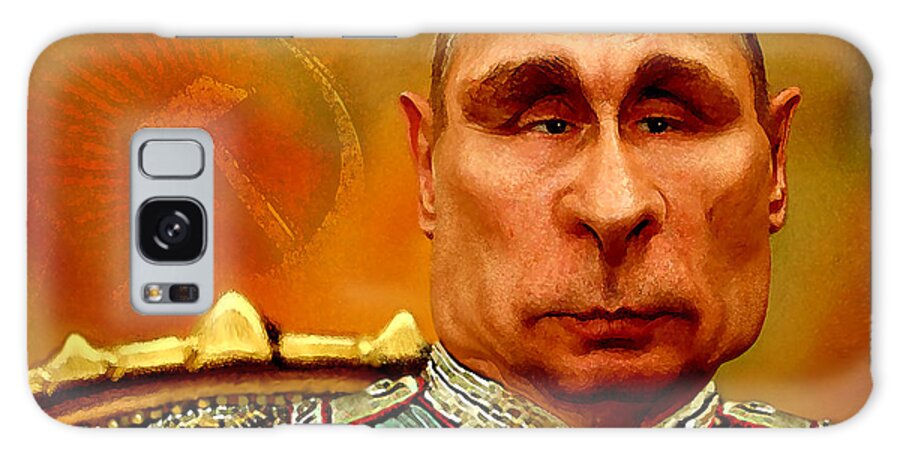 Vladimir Putin Galaxy Case featuring the painting Vladimir Putin by Hans Neuhart