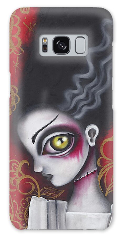 Halloween Galaxy Case featuring the painting Waiting for Frankenstein by Abril Andrade