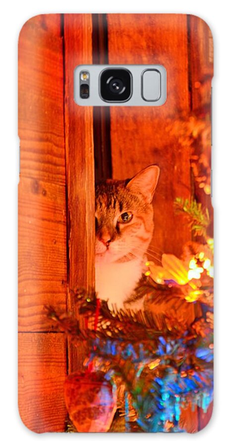 Waiting For Santa Galaxy Case featuring the photograph Waiting For Santa by Lisa Wooten