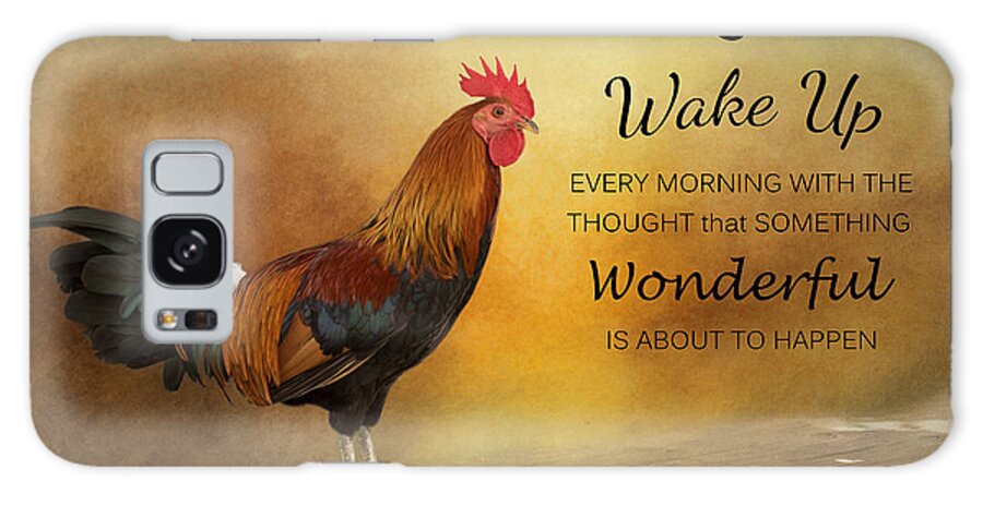 Rooster Galaxy Case featuring the photograph Wake Up by Kim Hojnacki