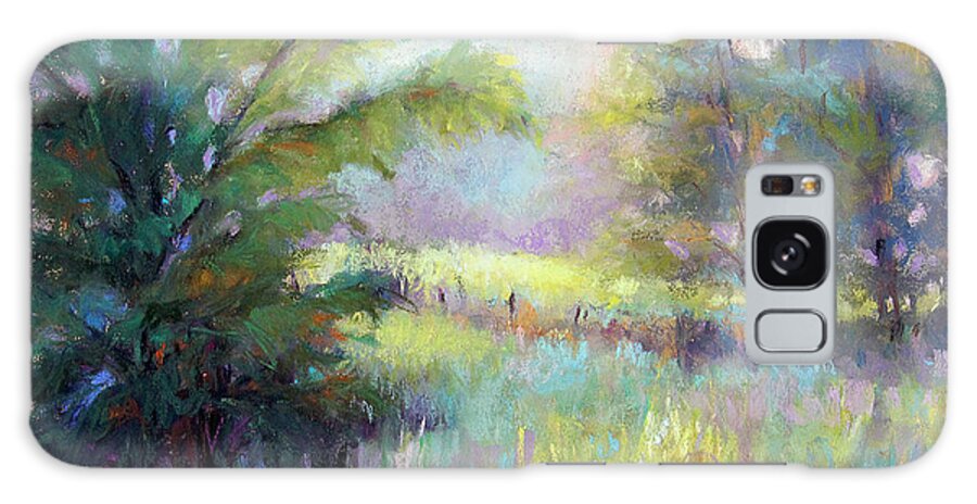 Landscape Galaxy Case featuring the pastel Walk With Me by Susan Jenkins