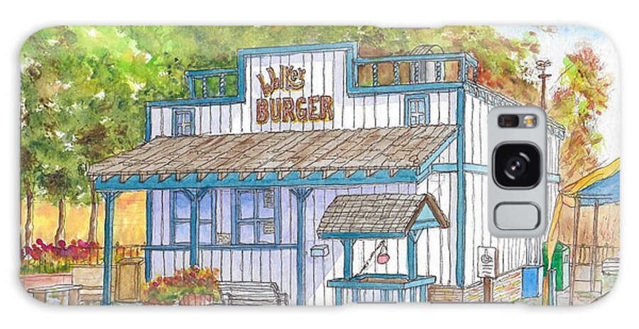 Walker Burger Galaxy S8 Case featuring the painting Walker Burger in Walker, California by Carlos G Groppa