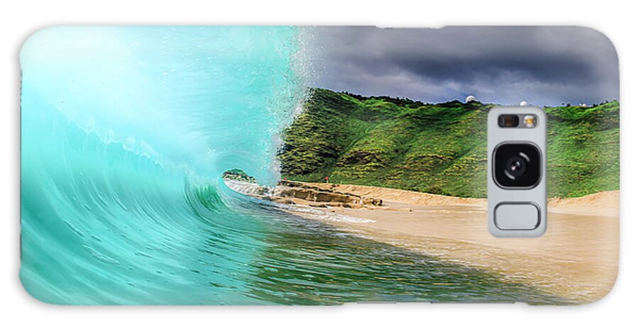 Wave Galaxy Case featuring the photograph Wall Of Blue by Micah Roemmling