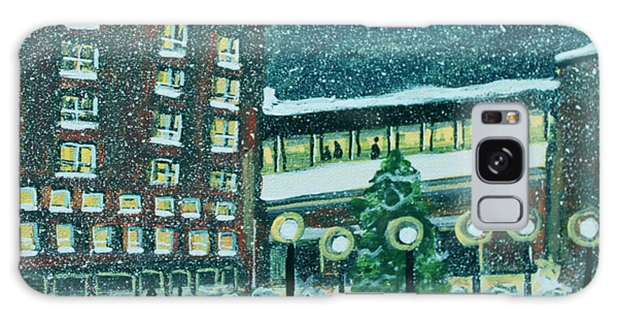 Waltham Galaxy S8 Case featuring the painting Waltham Hospital on Hope Ave by Rita Brown
