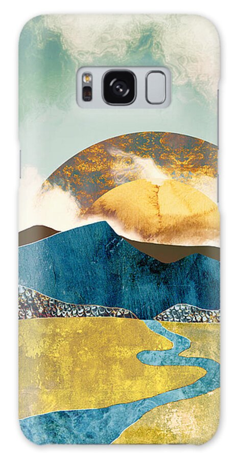 Mountains Galaxy Case featuring the digital art Wanderlust by Katherine Smit