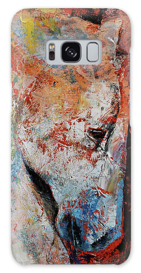 Art Galaxy Case featuring the painting War Horse by Michael Creese