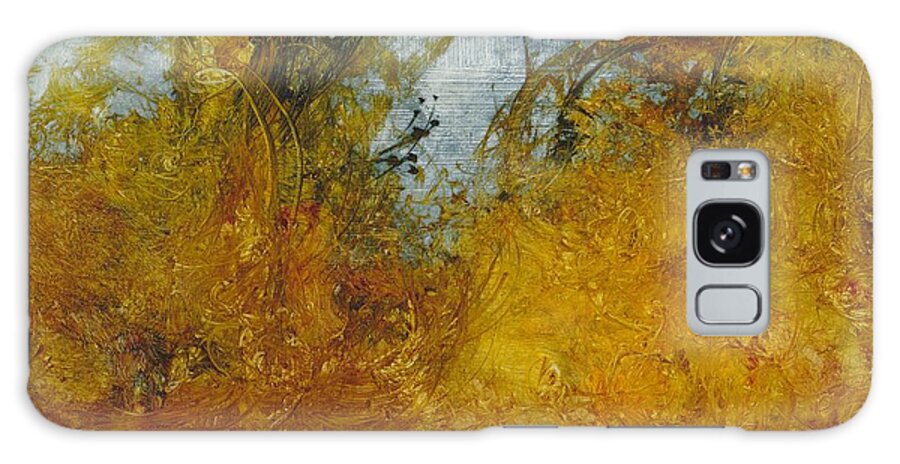 Warm Earth Galaxy Case featuring the painting Warm Earth 66 by David Ladmore