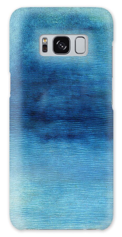 Blue Water Sky Watercolor Abstract Contemporary Modern Minimal Coastal Beach Pottery Barn Art West Elm Art Crate And Barrel Abstract Landscape Home Decorairbnb Decorliving Room Artbedroom Artcorporate Artset Designgallery Wallart By Linda Woodsart For Interior Designersbook Coverpillowtotehospitality Arthotel Art Galaxy Case featuring the painting Wash Away- Abstract Art by Linda Woods by Linda Woods