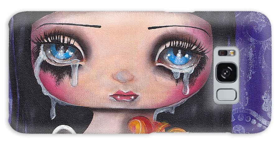 Angel Galaxy Case featuring the painting Wash Away my Tears by Abril Andrade