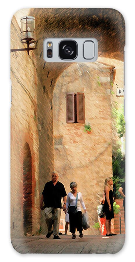 Italy Galaxy Case featuring the photograph Water Closet Queue by Vicki Hone Smith