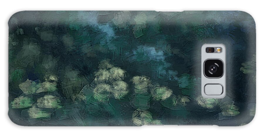  Waterlilies Waterlily Impresionism Expresionism Abstract Waterpound Lanscape Inerlanscape Personalfeelings �rstedsparken Copenhagen Galaxy Case featuring the digital art Water Lilies by M A Ibanez