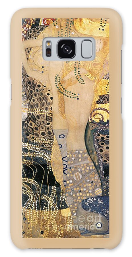 Gustav Klimt Galaxy Case featuring the painting Water Serpents I by Gustav klimt