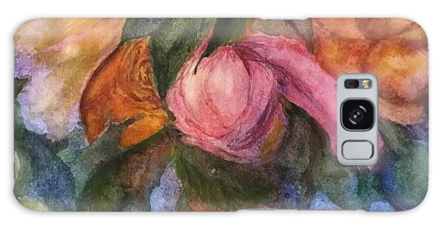 Floral Galaxy Case featuring the painting Watercolor by Cheryl Wallace