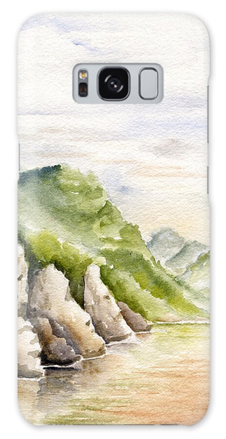 Watercolors Galaxy Case featuring the painting Watercolor Landscape Plein Air by Karla Beatty
