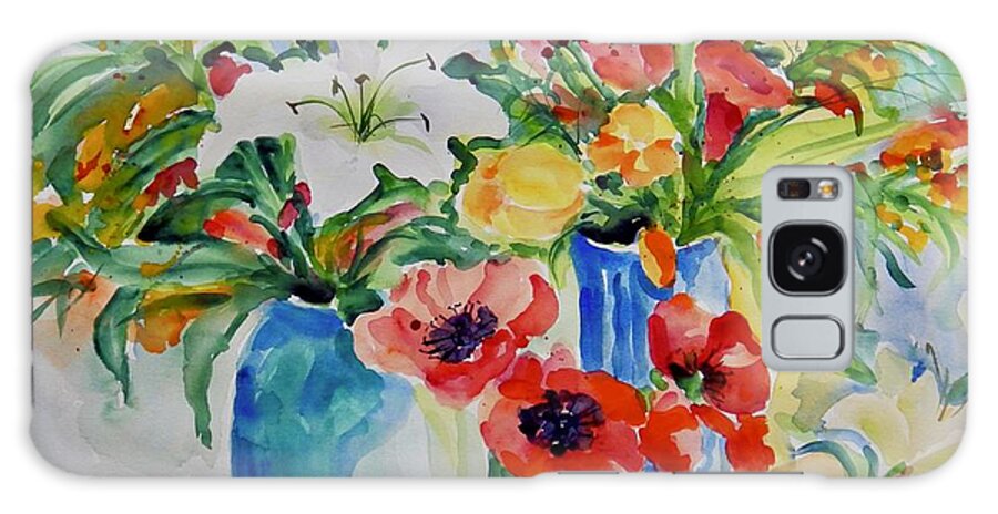 Flowers Galaxy Case featuring the painting Watercolor Series No. 256 by Ingrid Dohm