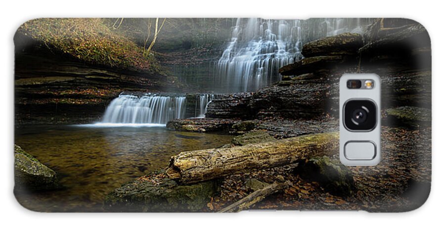Tranquillity Galaxy Case featuring the photograph Waterfalls by Mati Krimerman