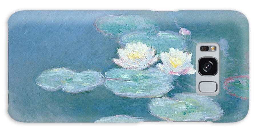 Waterlilies Galaxy Case featuring the painting Waterlilies Evening by Claude Monet