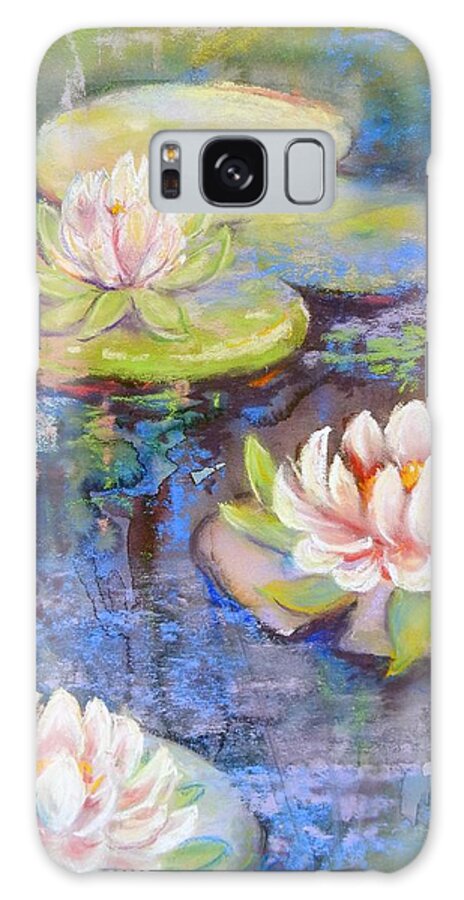 Plants Galaxy Case featuring the painting Waterlillies by Caroline Patrick