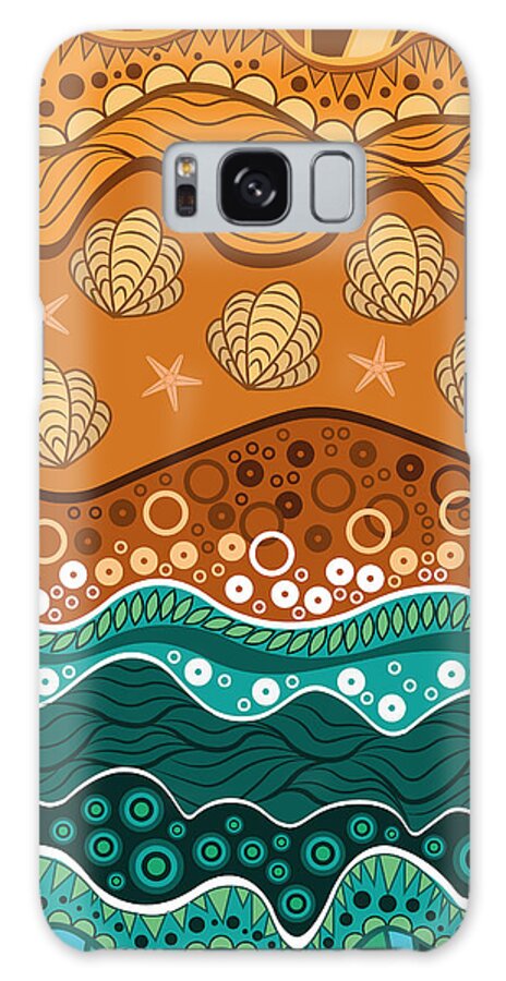 Water Galaxy Case featuring the digital art Waves by Veronika S
