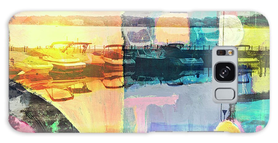 Abstracts Galaxy Case featuring the photograph Wayzata Boats Abstract by Susan Stone