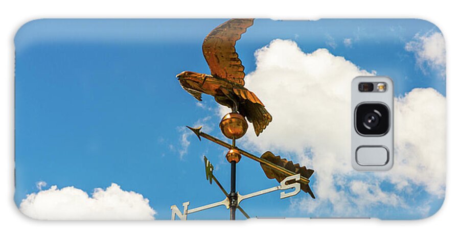 Weather Vane Galaxy Case featuring the photograph Weather Vane On Blue Sky by D K Wall